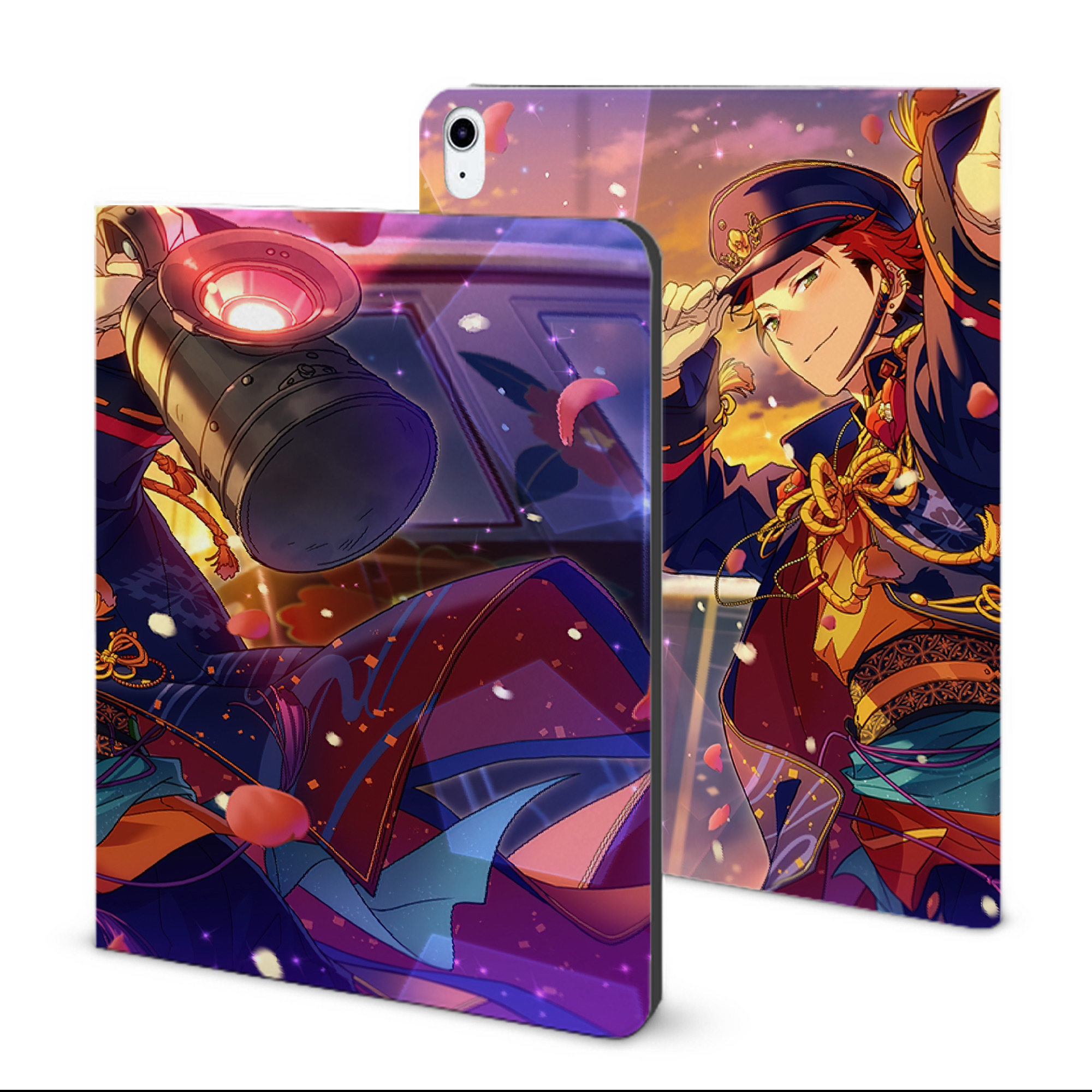 （画像用） あんさんぶるスターズ! Ensemble Stars IPad ケース ブック型 PUレザー TPU 耐衝撃 軽量 薄型 ペン収納なし 全面保護 IPad 各モデル対応